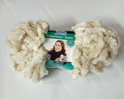 Loops & Threads Glimmer Yarn, Cream M540.09