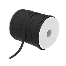 1/4 Inch Double Fold Bias Tape Continuous Bulk Bias Tape Black 100 Yards