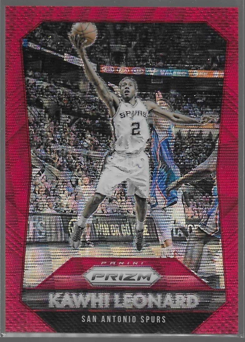 2015-16 Prizm Kawhi Leonard Ruby Wave Prizm #81 Parallel /350 Spurs