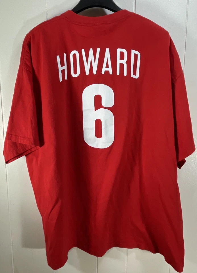 Vintage Ryan Howard Phillies Jersey Majestic Jersey Men XL Red Batting Practice - Image 4 of 4