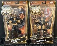 WWE Legends Series 1 Road Warrior Hawk & Legends Series 4 Demolition Ax Lot