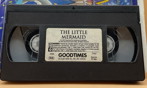 The Little Mermaid VHS 1992 Clamshell Good Times **Buy 2 Get 1 Free** - Imagen 3 de 3