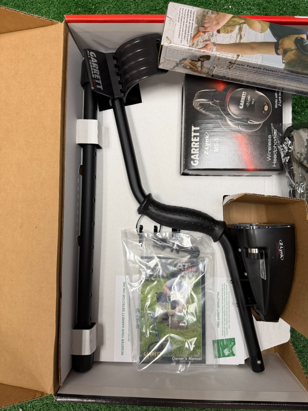 Garrett AT Max Metal Detector 1142060 + Z-Lynk Wireless Headphones NEW / Sealed