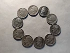 Lot of 10 - U.S. 90% Silver Roosevelt Dimes 1946-1958 PD+ S Mints $1 Face #23