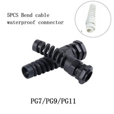 Flexible Spiral Strain Relief Protector Cable Gland Waterproof IP67 5pcs