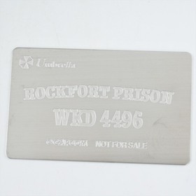 BIOHAZARD Resident Evil CODE VERONICA Limited Rockfort Prison Metal Plate 0706