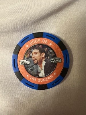 2005-2006 Topps NBA Basketball Poker Chips (7) HOFer