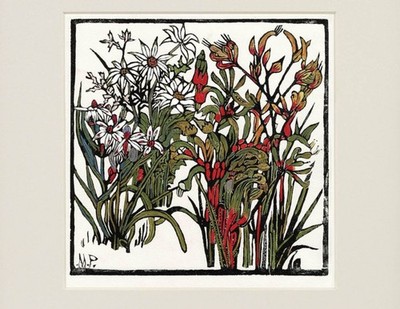 Australian Wildflower Painting Flower Margaret Preston Art Deco still life
