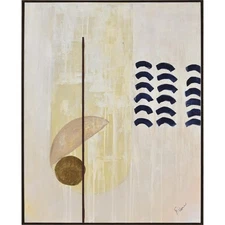 Renwil OL2092 Navi Multicolor Texture and Gold Foil Canvas Art