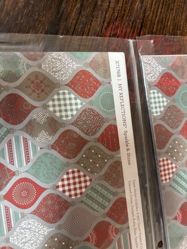2 Packungen Close To My Heart My Reflections Sparkle & Shine Weihnachtspapier NEU - Bild 3 von 6