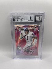 Dick Butkus Brian Urlacher 2001 Donruss Passing The Torch BGS 9 Mint 10 Auto /50