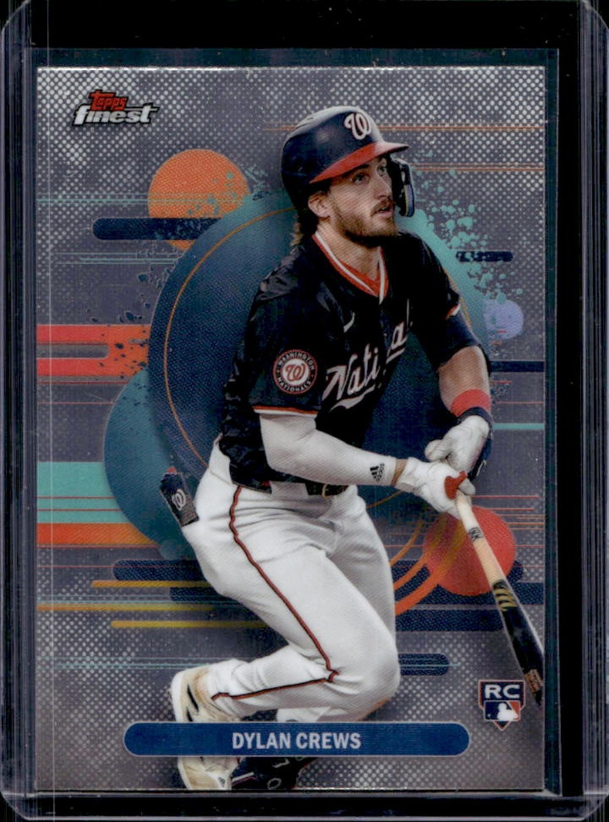 2025 Topps Finest Dylan Crews Uncommon RC Rookie #125 Nationals