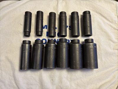 Mac Tools USA 1/2'' Drive 12pc 6pt Deep Impact Socket Set SVDP136BRPT
