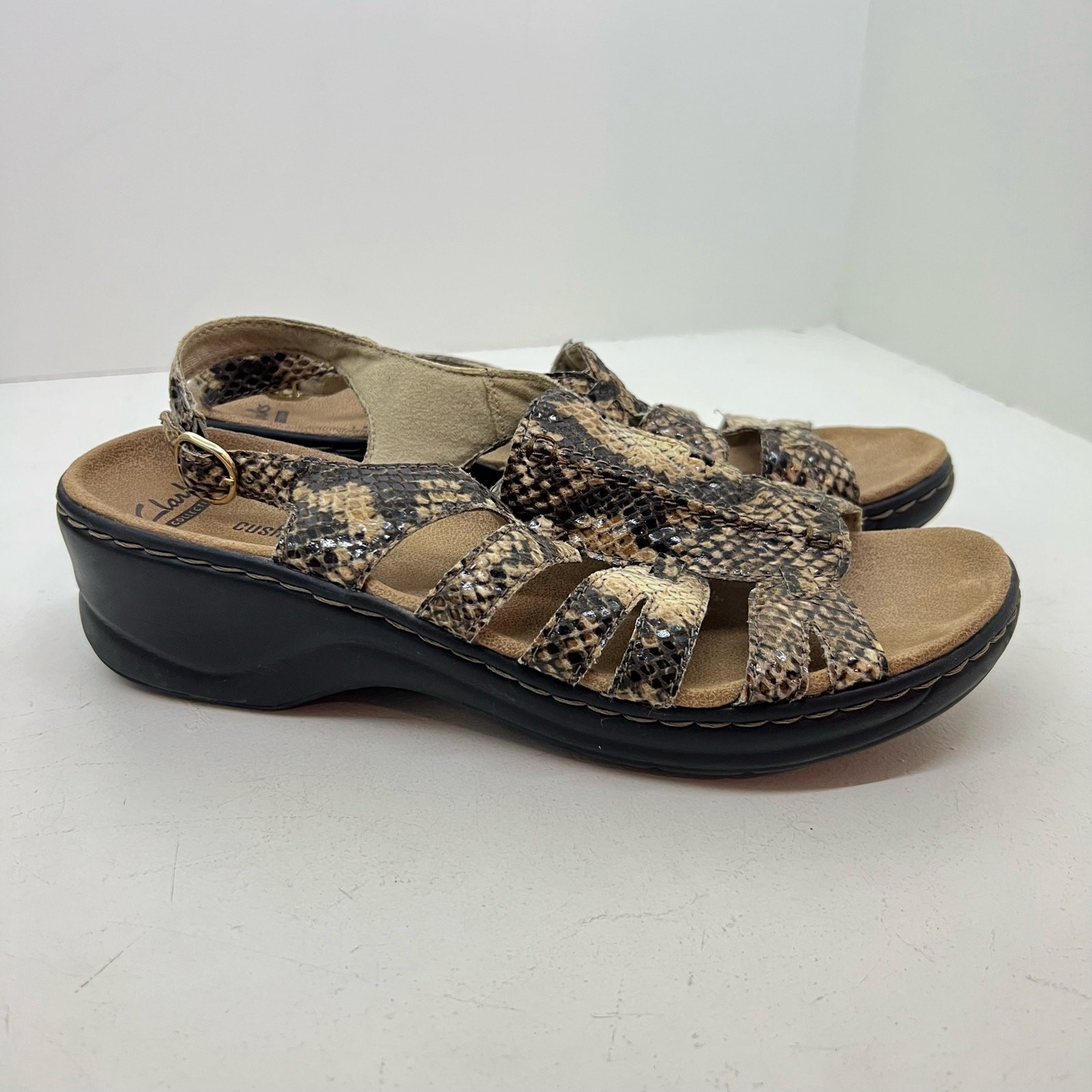 Clarks Lexi Marigold Snake Skin Python Leather Sl… - image 3