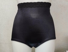 30" size L Crown-ette womans silky control brief Black 26931