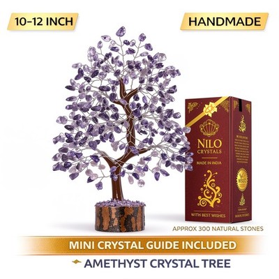 Amethyst Kristall Lebensbaum Geschenk Wohndeko Wohnzimmer Ornament Edelstein
