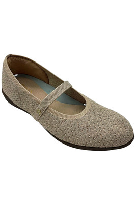 BZees Women's Keynote Mary Jane Flat Tan