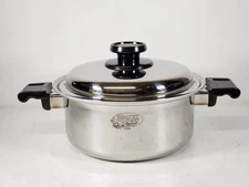 Americraft Healthy Gourmet 4 quart Stock Pot Stainless Steel ~ With Lid