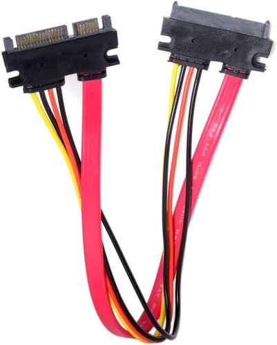 Cablecc SATA 3.0 7+15 22 Pin Male to Female 22Pin - Picture 1 of 7