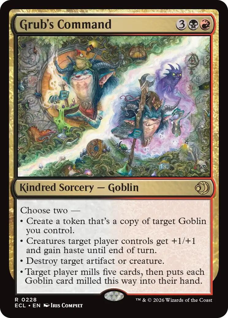 Grub's Command Foil [ECL - 228] NM MagicLorwyn Eclipsed