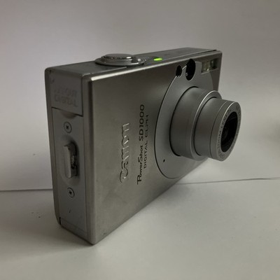 Canon PowerShot Digital ELPH SD1000 7.1MP Digital Camera Silver Tested Working