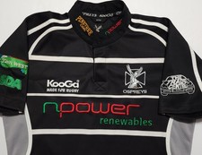 2006/07 Ospreys Kooga Swansea Wales Rugby Union Kit Medium Jersey