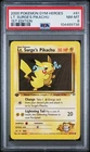2000 Pokemon Gym Heroes Lt. Surge Pikachu 1st Edition Psa 8 #81/132