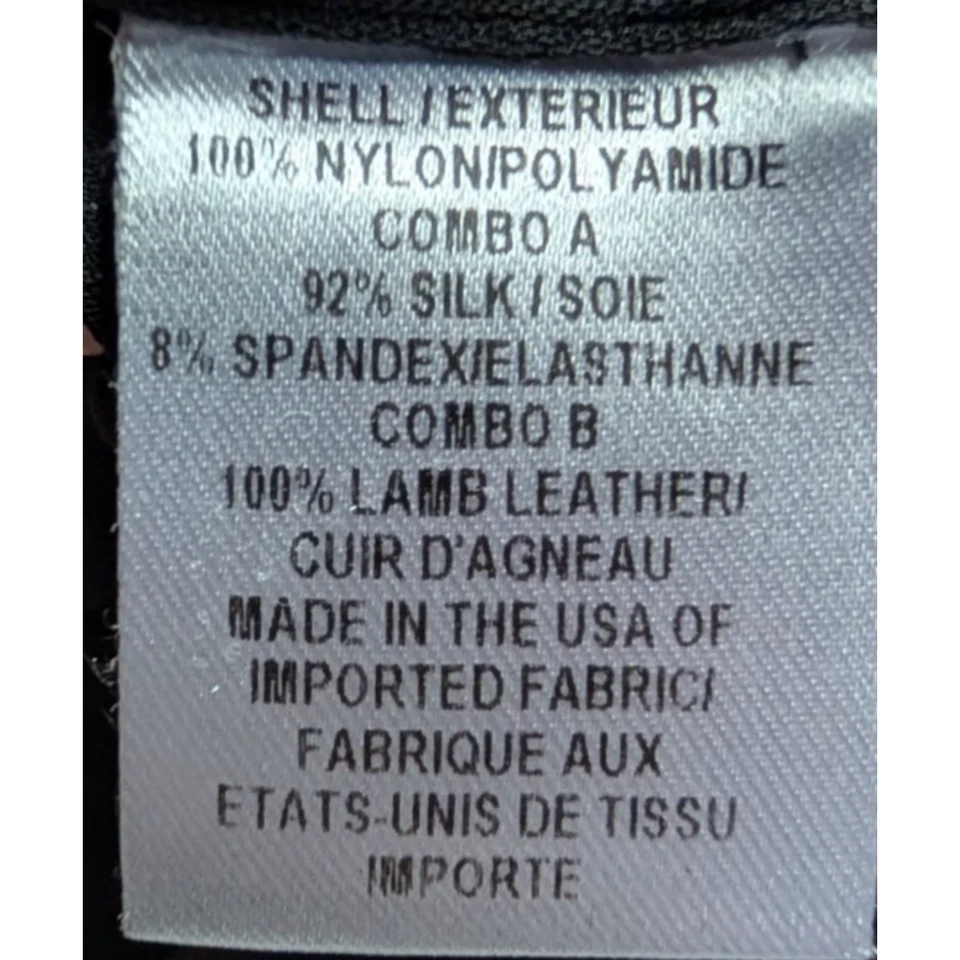 Top Milly Negro Malla Transparente Lunares Seda Cordero Cuero Sin Mangas Moto Boho 4 Foto 4 de 4