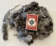 11.2Natural Cashgora/ Mohair Goat Raw Curly Locks Spinning Felting Fiber X2