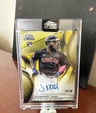 2025 Topps Chrome Black Jhonkensy Noel Gold Mini Diamond Rookie Auto #/50