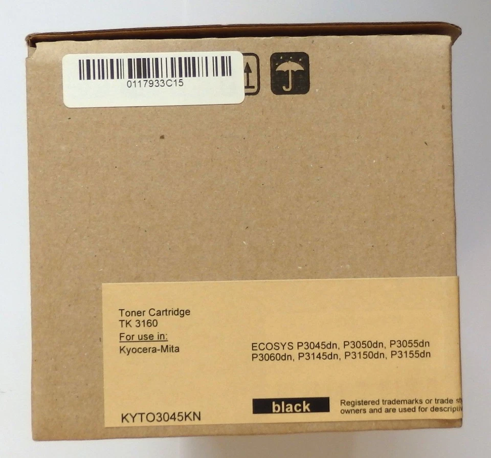 Toner Cartridge Kyocera TK3160, Farbe black, für 12.500 Seiten, Neuware