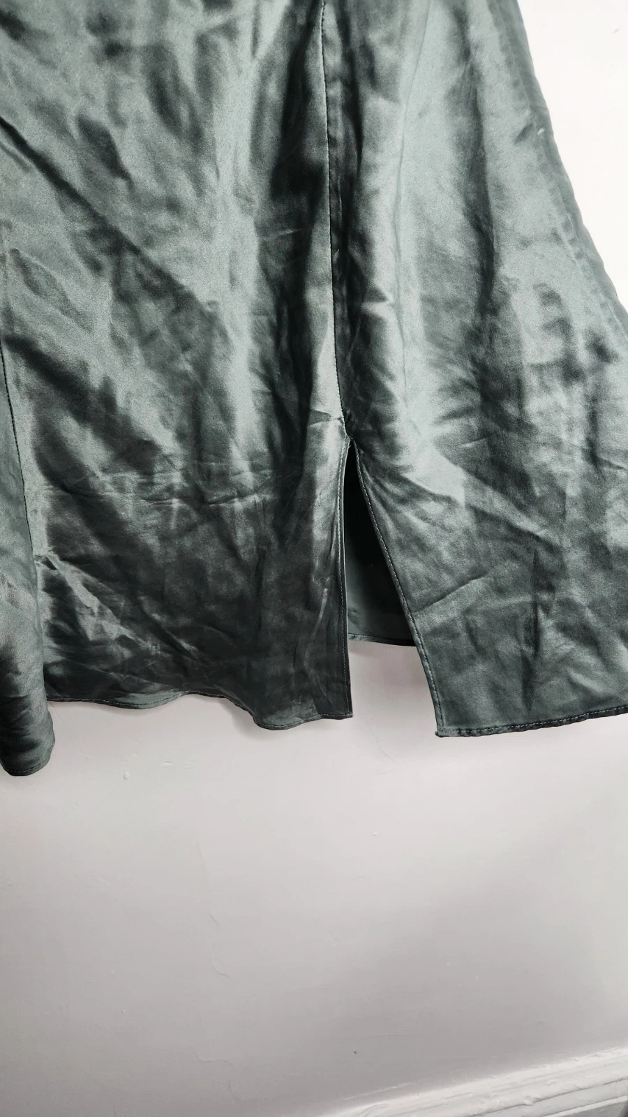 UNDERCOVER Abito Victoria's Secret vintage anni 2000 seta spaghetti strap slip taglia S grigio