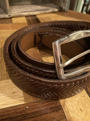 #ad Trafalgar Belt Brown Leather Size 44 110 $50.00