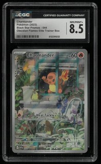 2023 Pokemon Black Star Promo Obsidian Flames ETB Charmander Promo CGC 8.5