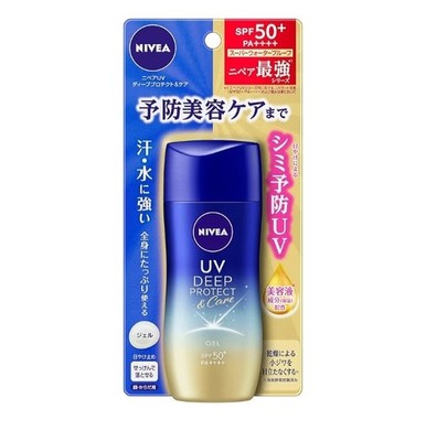 NIVEA UV Deep Protect & Care Gel SPF50+ PA++++ 80g Sunscreen Made in Japan