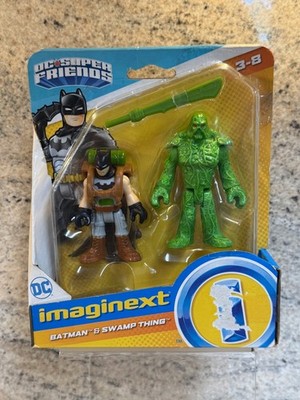 New 2018 Fisher Price imaginext DC Super Friends Figures - Batman & Swamp Thing