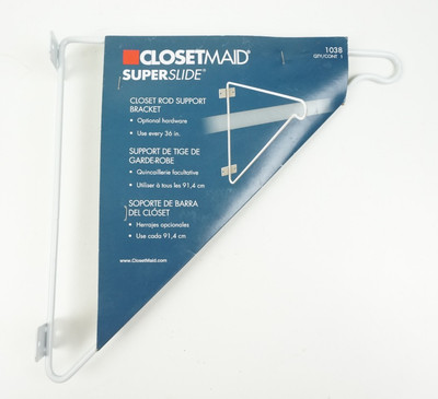 ClosetMaid Super Slide 11 in. H x 12 in. D Closet Rod Support 1038
