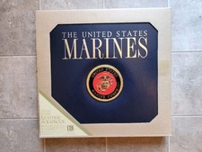 K  Company Genuine Bonded Leather Scrapbook 12 x 12 U.S. Marines