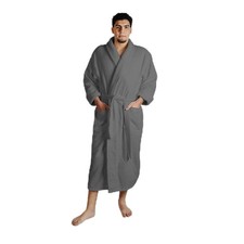 Unisex Turkish Bath Robe for Adults Lightweight Soft Spa Robe for Men  Women