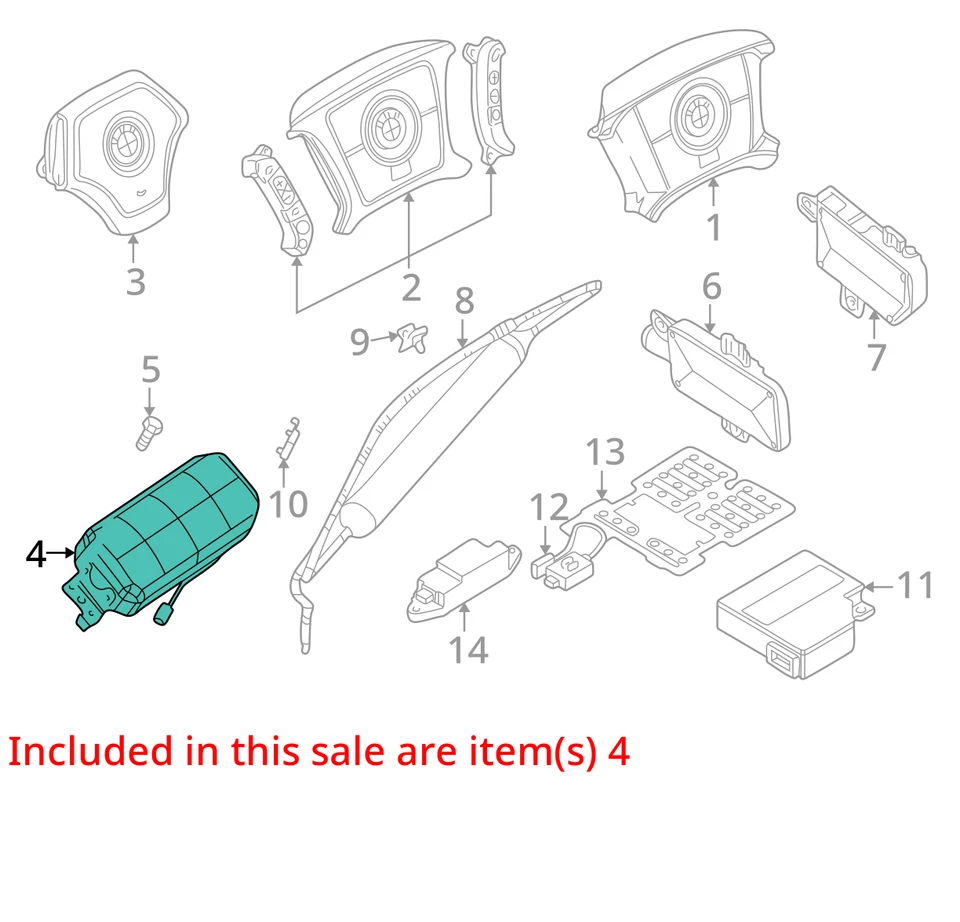 Airbag Air Bag Front Sedan E46 Passenger Dash Fits 99 BMW 323i 26235500 Foto 4 de 4