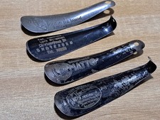 4 x Antique Metal Shoe Horns Late 19th Century