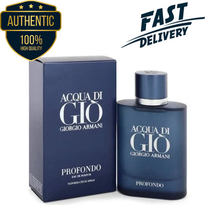 Acqua Di Gio Profondo 3.4oz Eau De Parfum by Giorgio Armani for Men Fast Ship