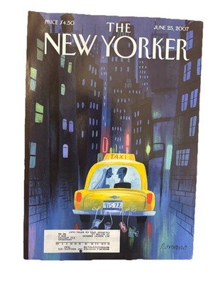 New Yorker Magazine !COVER ONLY!  June 25, 2007- Big City Romance - Lou Romano