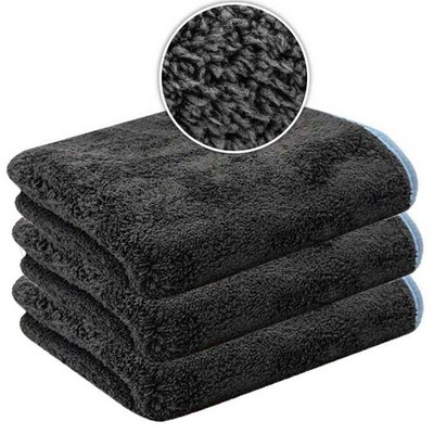 Liquid Elements Silverback Trockentuch Mikrofaser Tuch 40x40cm 1200GSM 3 Stück
