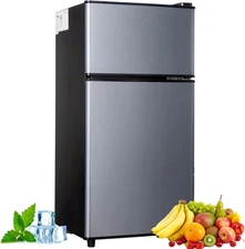 Mini Fridge with Freezer, 2.9 Cu.Ft Fridge,Energy Saving,7 Adjustable Thermostat