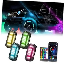 Rock Lights for Trucks RGB LED Rock Lights with App/Remote 4 Pods