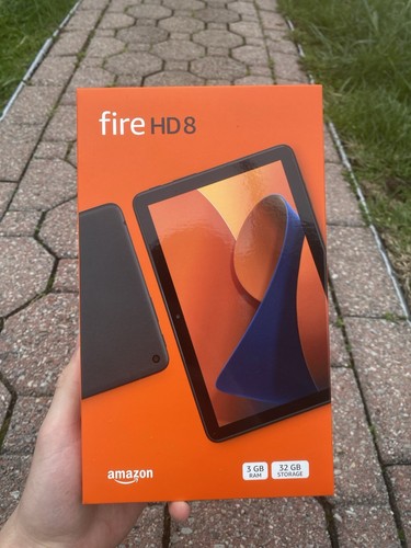 Amazon Fire HD 8 Latest 2024 8" HD tablet with Wi-Fi 3GB / 32 GB, Black, New