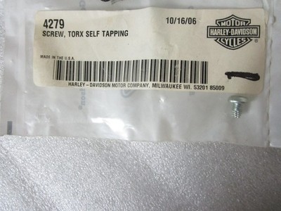 OEM NOS Harley Davidson Self Tapping Torx Screw 4279
