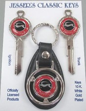 Red Chevy B-46j Impala Deluxe Classic White Gold Keys Set 1970 1974 1978 1982