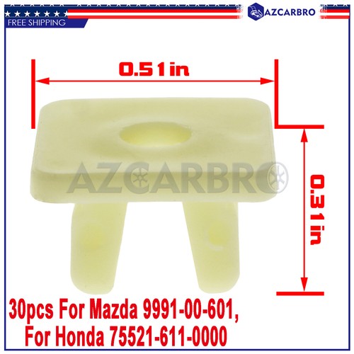 30pcs Nylon Nut #10 Screw Grommet Clip For Toyota Tacoma Tundra 90189-06010 - Picture 2 of 6